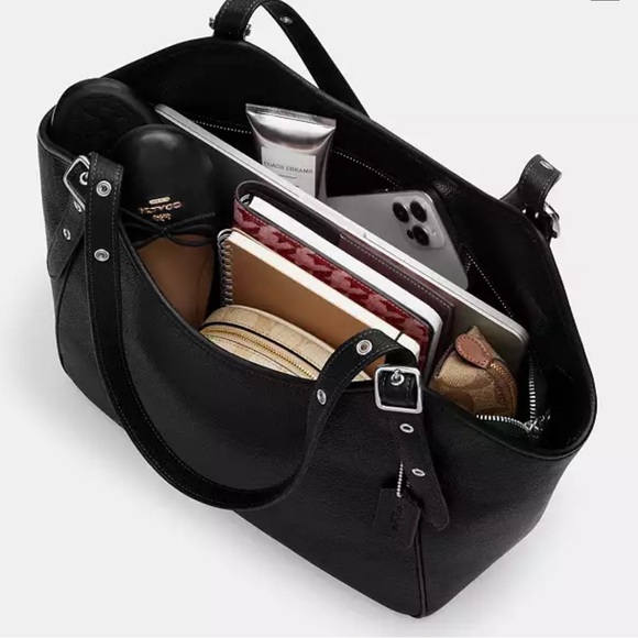 Coach Meadow pebble blue shoulder bag NWT - Picture 7 of 8